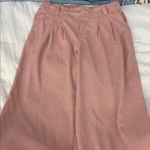 Stylish Pink Wide-Leg Pants